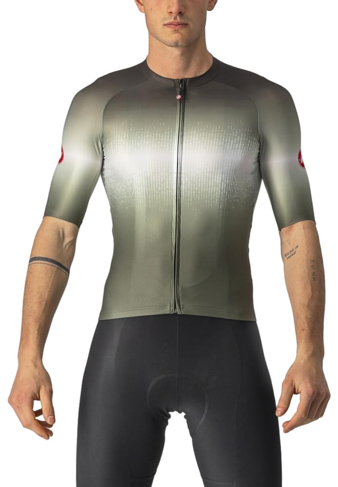 CASTELLI 4522014-075 AERO RACE 6.0 JERSEY Sweatshirt Men's Military Green/Light Black XXL
