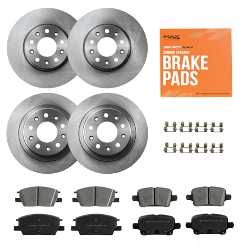 Max Advanced Brakes ValueMAX Front & Rear Brake Kit | Fits 2018-2021 Chevy Equinox; 2016-2019 Malibu...