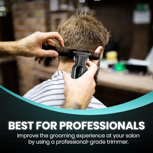 Image of VGR V-930 Professional Hair Trimmer for Men | Ceramic & Titanium Blades, 360 Mins Runtime, Type-C USB Charging Cable, 4 Adjustable Guide Combs with LED Display, Perfect for Home or Salon Use (Green)