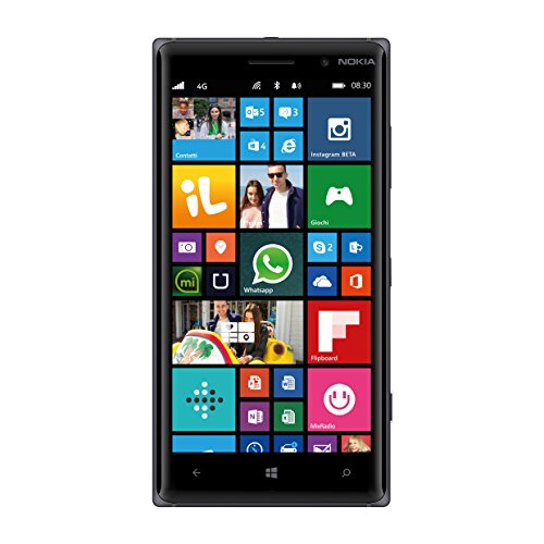 Nokia Lumia 830 Smartphone, 16 GB, Fotocamera da 10 MP, Display da 5'', LTE, Nero