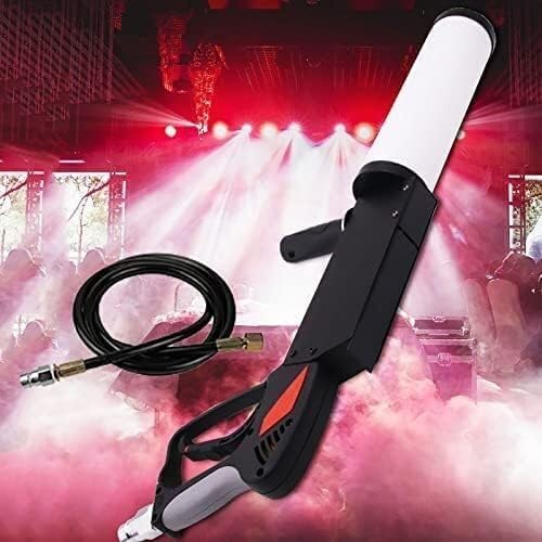 Pistolet LED Party - CO2 Kriogeniczny pistolet ręczny z efektem strumienia DJ do klubu nocnego, kolorowy wąż gazowy