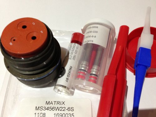 MS3456W22-6S MIL-SPEC. CONNECTOR WITH CONTACTS by MATRIX