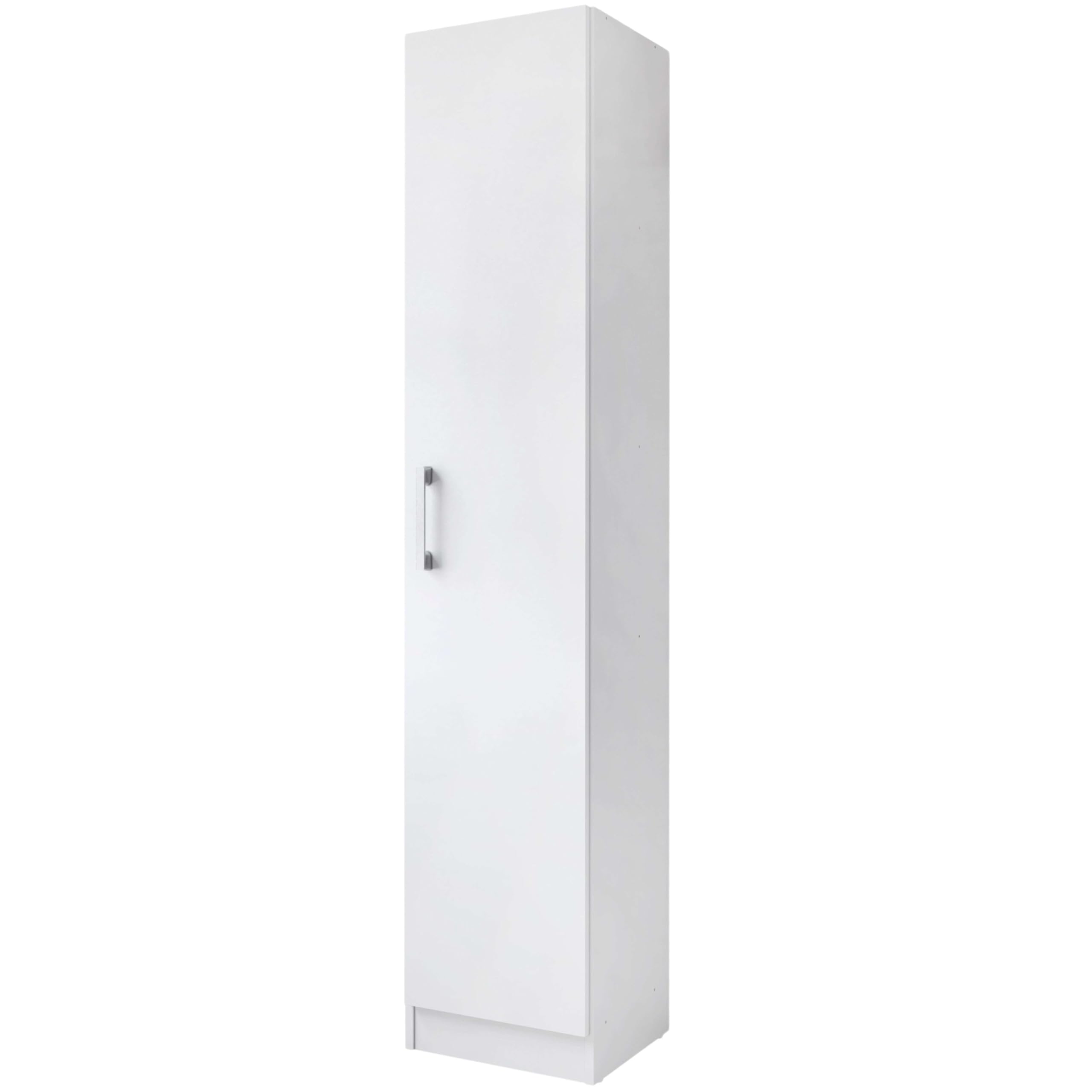 Miroytengo Armadio ausiliario multiuso alto anta apribile colore bianco 35 x 170 cm stile moderno cucina