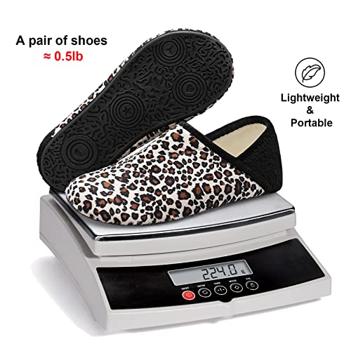 Image of Fires Womens Mens Slippers with Rubber Sole Soft-Lightweight House Slipper Socks Around House Shoes Non Slip Indoor /Outdoor