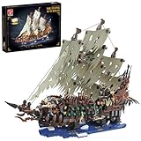 TGL TYCOLE Pirate Ship Building Sets with Lights, MOC Flying Dutchman Model Toy Boat,Ghost Ship Building Blocks Sets,Great for Adults and Teens as a Birthday or Party Gifts(2159Pieces)