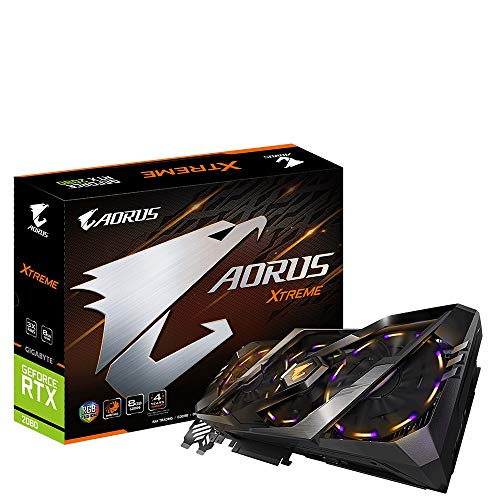 Gigabyte AORUS GeForce RTX 2080 Xtreme 8 GB GDDR6 - Tarjeta gráfica (GeForce RTX 2080, 8 GB, GDDR6, 256 bit, 7680 x 4320 Pixeles, PCI Express x16 3.0)