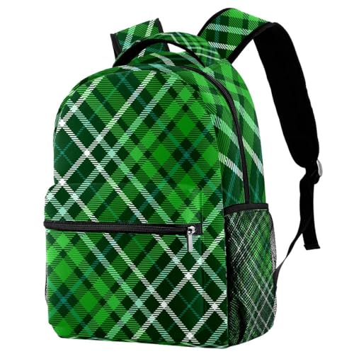 Sac à dos d'école grand volume multicolore à carreaux pour voyage et collège