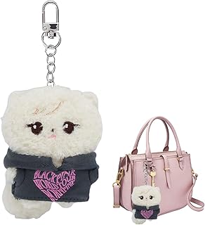 Comprar 1 Pieza ROSE/BLACKPINK Llavero de Peluche, Llavero Lindo Colgante (Gatito Blanco)