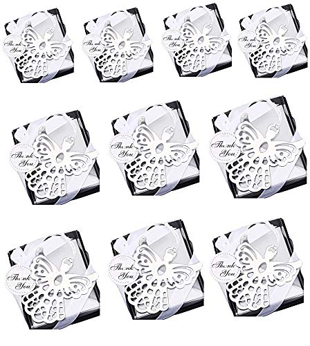 Lovelegis Boîtes à dragées Mariage baptême Communion économiques avec boîte Ange Gardien Marque-Page Lot de 10 pièces idée Cadeau cérémonies...
