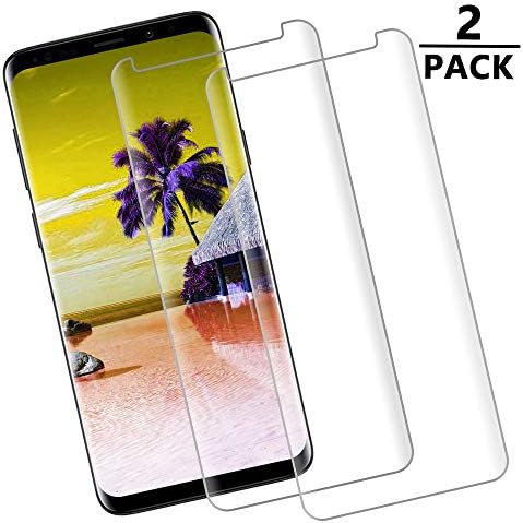 [2 - Pack] S9 Plus Screen Protector, [9H Hardness][Anti-Fingerprint][Ultra-Clear][Bubble Free] Tempered Glass Screen Protector Compatible with Samsung Galaxy S9 Plus