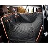 Giomoc Dog Car Seat Cover for Back Seat, Waterproof Seat Protector Scratchproof Pet Hammock with 4 Bags Side Flaps…