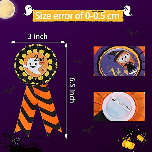 Sumind SUMIND-79 Halloween Award Ribbons Halloween Award Party Spooky Favor Party Costume Contest Prize Awards Ribbons Witch Ghost Bats Skeleton Pumpkin Trick Or Treat Prize Award Ribbons Buttons Pins thumb #1