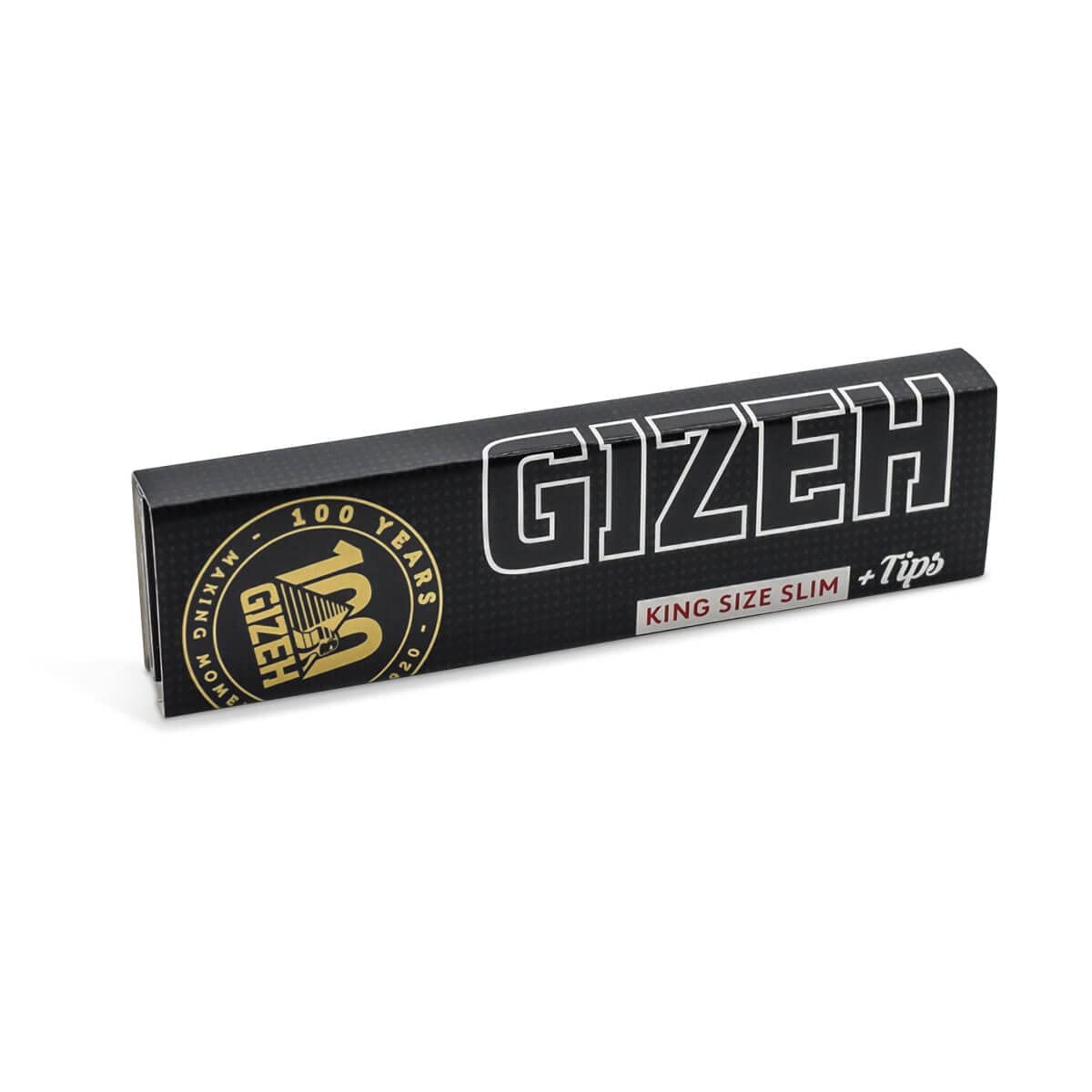 GIZEH Comic Mix Black Large Rolling Tray Set - Mischeschale Stoner Kit/Kiffer Box mit Feuerzeug, Longpapers, Filter Tips und Joint Tube - perfektes Kiffergeschenk!
