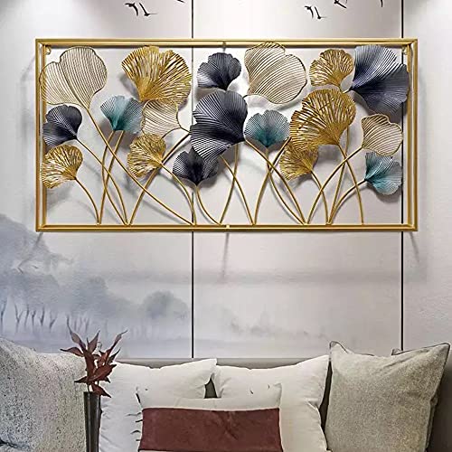Image of ZOVE Wall Hanging Metal For Home Decoration Perfect for Living Room /Hotel /Restaurant /Bedroom (Color : Multi) (Size: 40 X 20 INCH)