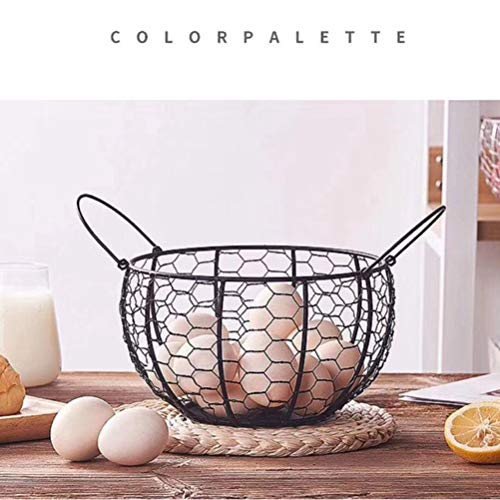 Lintat Egg Storage Holder Metal Container Fruit Vegetable Egg Storage Basket Modern Large Dispenser for Soft Hard Boiled Egg - Image 4