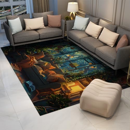 Tapis lavable en machine 180x240cm grand format fin et pratique