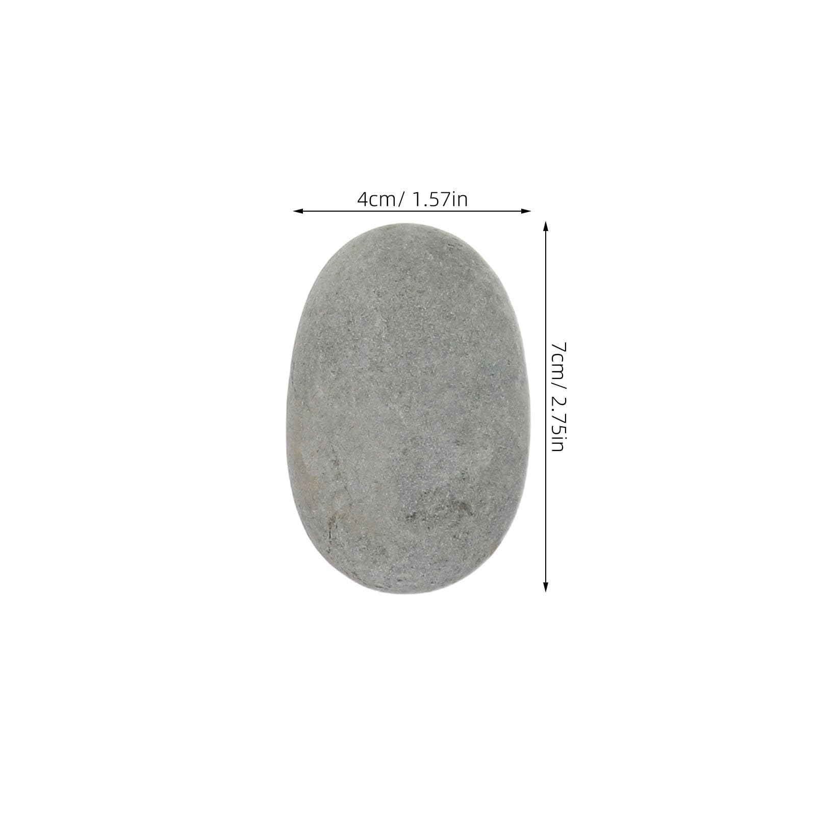VILLCASE 12 Piedras Planas Naturales de Río para Pintar, Piedras Lisas de 5-8cm para Manualidades, Ideales para Estimular la Creatividad Adultos durante Vacaciones