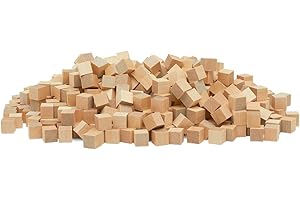 Unfinished Craft Wood Blocks, 100 ct. 1/2"