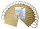 folia 21210 - Papiertüten aus Kraftpapier, Geschenktüten, 20 Stück, ca. 12 x 5,5 x 15 cm, natur - zum Basteln, Verzieren und Verschenken