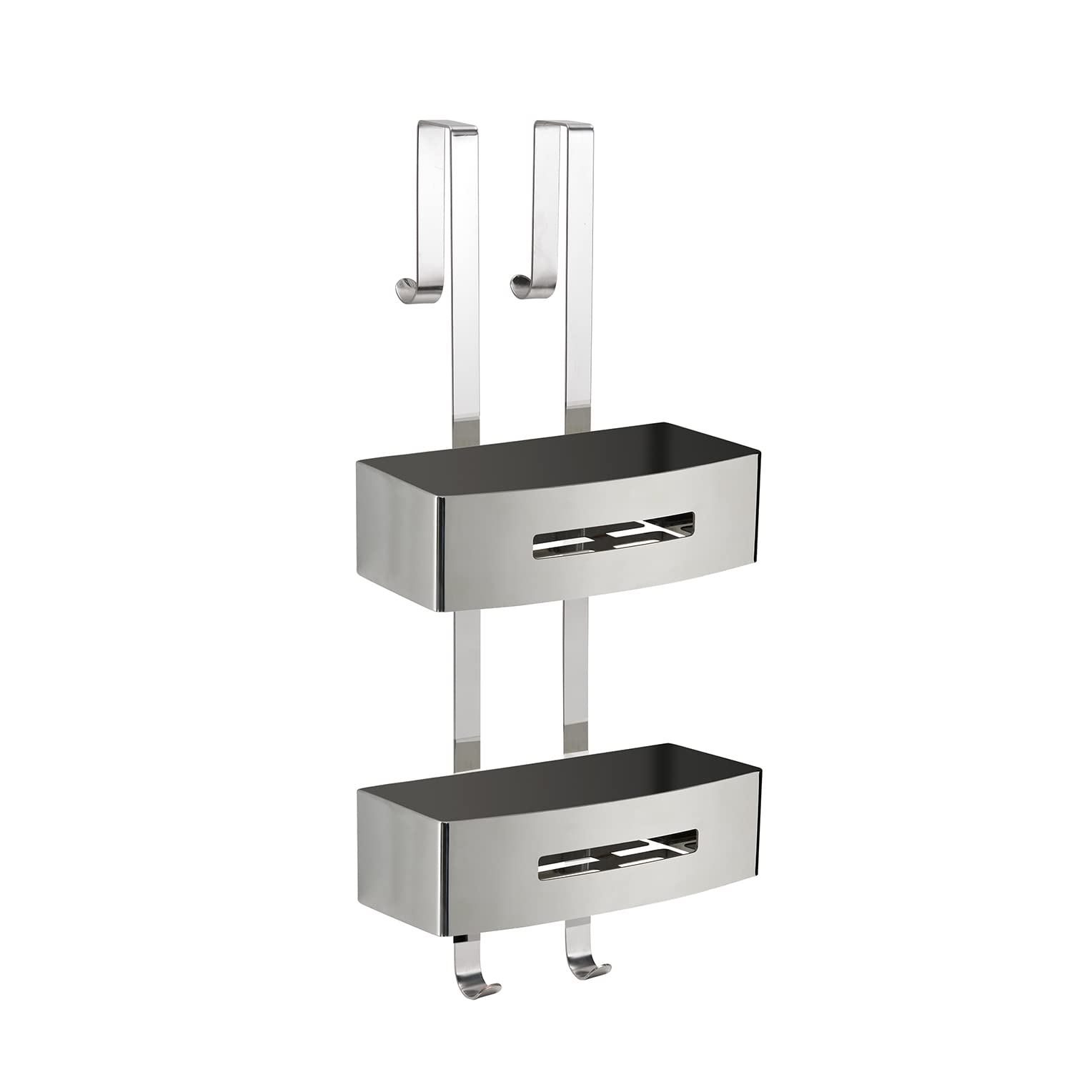Gedy Rectangular Shower Storage, Chrome Finish, Non applicabile