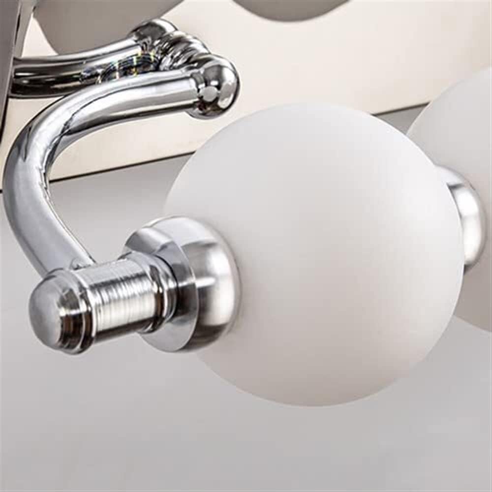 Lampada a specchio a LED con finitura cromata per bagno e camera da letto