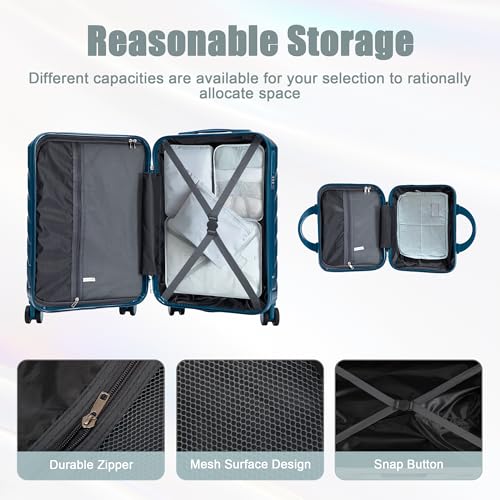 Image of 20+14 Inch Hardshell Luggages, Lightweight Durable ABS Suitcase