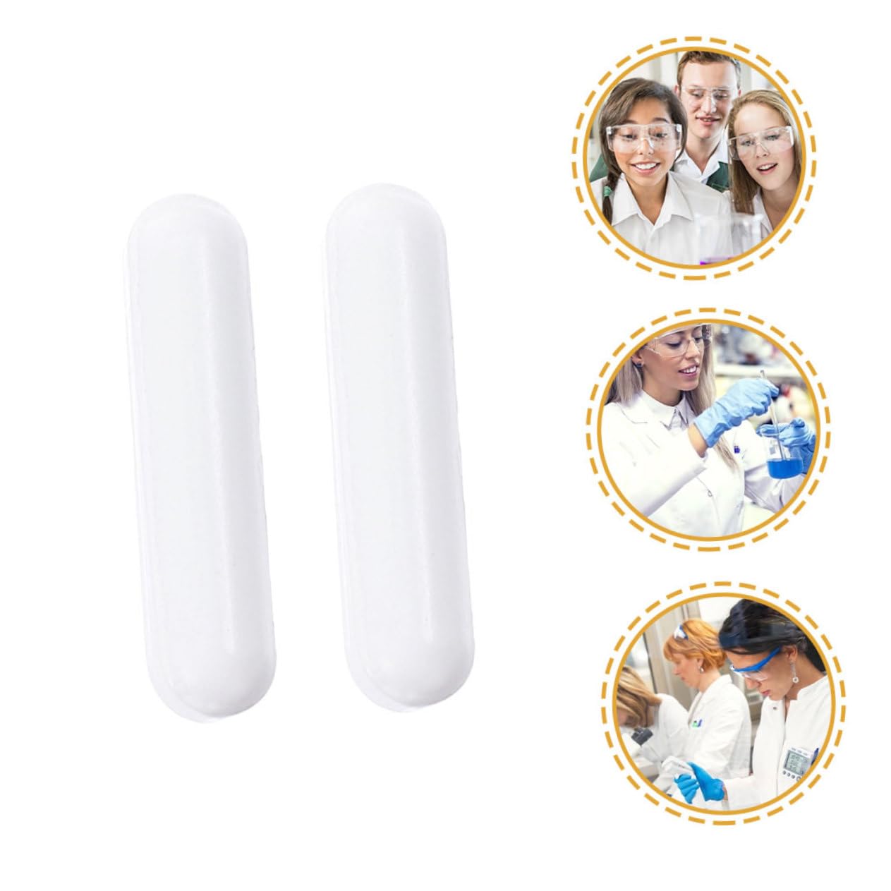 3 Series Rotor Magnético Magnetic Sticks Herramienta De Agitación Magnética Agitador Magnético Imán Barras Para Barra De Agitación Magnética Ptfe 16 Piezas X 3