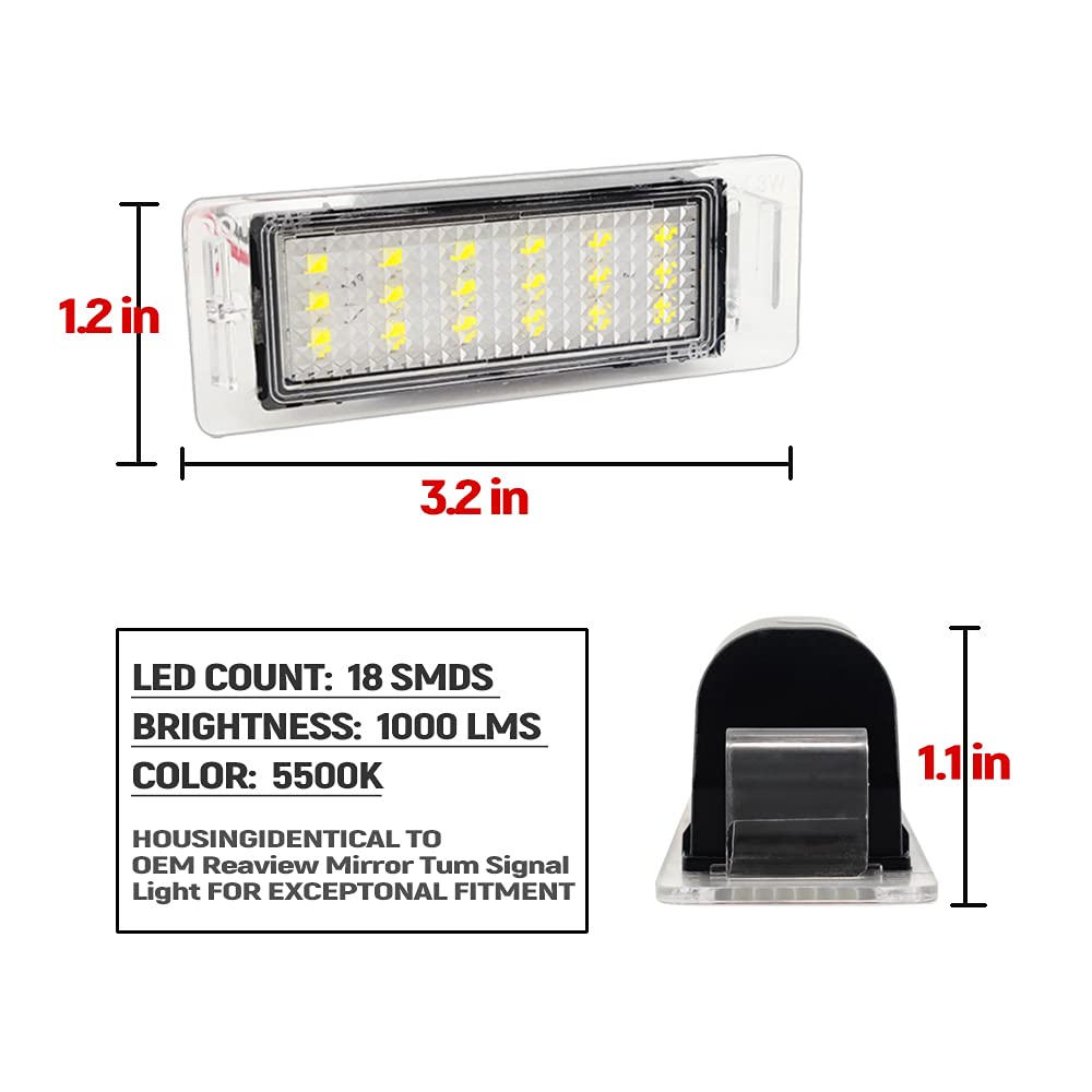 1 coppia LED Targa Luce Per Chevrolet Corvette Camaro Cruze SS Impala per Opel Mokka Insignia per Cadillac ATS CTS XTS SRX per Buick GMC (PZ055)