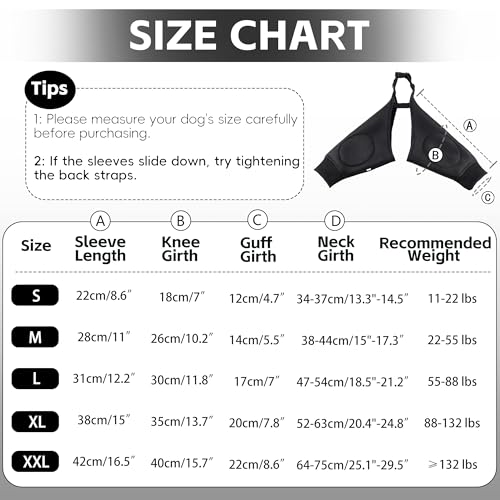 Image of Dog Elbow Protector Breathable Mesh Elbow Pads for Calluses, Dog Recovery Suit Elbow Sleeves, Dog Elbow Protector Elbow Pads, Adjustable Dog Knee Brace Elbow Joint Support Wrap Stop Licking Wounds, S