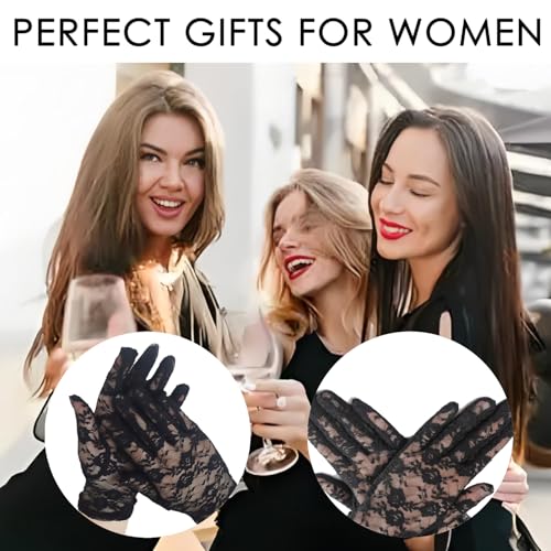 Women Lace Gloves for Tea Party Gloves Wedding Glove Opera Party Glove Elegant Accessories2