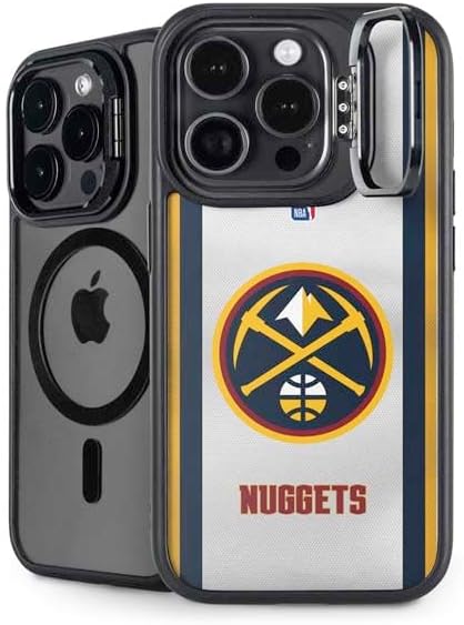 Skinit Kickstand Phone Case Compatible with iPhone 14 Pro Max - Officially Licensed NBA Denver Nuggets Dark Rust Design