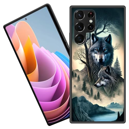 BFUKVOU for Galaxy S26 Ultra Case,Premium Soft Silicone Rubber Full-Body Protective Bumper Case for Samsung Galaxy S26 Ultra 6.9 inch 2026,Forest Wolf - image 1