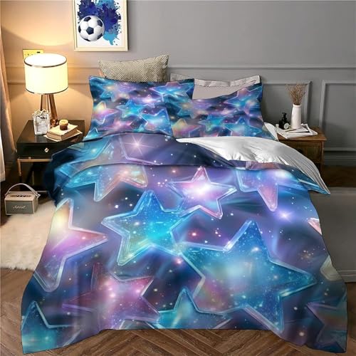 Housse de Couette Hypoallergénique 135x200 Douceur Microfibre 3D