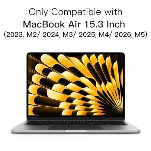 Image of JETech Screen Protector Guard for MacBook Air 15-Inch (M2-M5, 2023-2026), Anti-Glare PET Matte Film, Anti-Fingerprint, 2-Pack