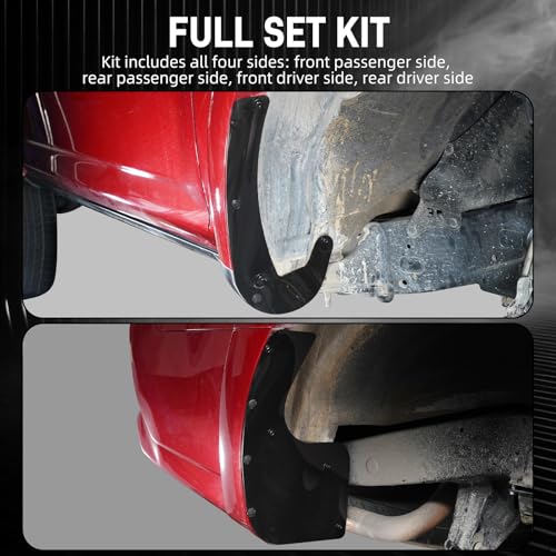 Image of Bevinsee Splash Guard Replacement Kit Compatible with Toyota 4Runner 2012-2024, Replace for 76621-35140 Black