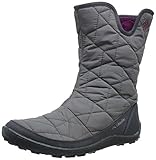 Columbia Women's Minx Slip Ii Omni-Heat Snow Boot, Shale, Dark Raspberry, 8 B US