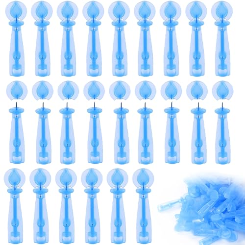 200 Piezas Agujas Desechable Para el Acné, Desechable Removedor de Espinillas,Aguja para Quitar Espinillas de Acné, Quitar Agujas para Salón de Belleza en el Hogar (Azul)