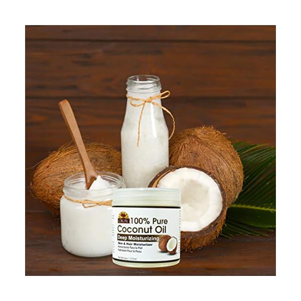 Okay-100-Pure-Coconut-Oil-For-All-Hair-Textures-Skin-Types-Moisturize-Massage-Condition-Excellent-Source-of-Vitamin-E-All-Natural-6-Oz OKAY 100% COCONUT OIL for HAIR and SKIN in JAR 6oz / 177ml
