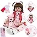 ZIYIUI 24 Pollici 60 cm Bambole Reborn Femmine Silicone Morbido Vinile Vita Reale Realistico Fatto a Mano Reborn Bambola Originali Toddler Baby Doll Regalo di Compleanno Giocattoli Regali Natale