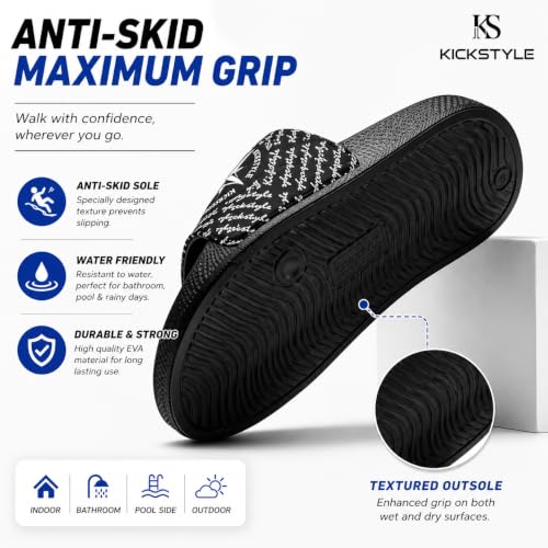 Image of Men's Streetwear Sliders | Extra Soft Doctor Recommended Chappals | Stylish Designer Textured Sole | Lightweight Comfortable Slip-On Slippers KS 2001