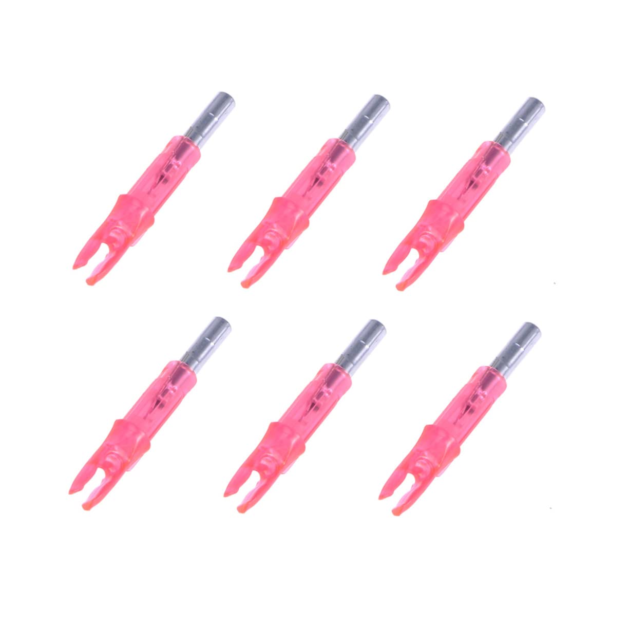 SUPVOX Led Arrow Nocks Luminous Arrow Tails 6pcs Set Bow Accessory for Hunting 6.2mm Compatible
