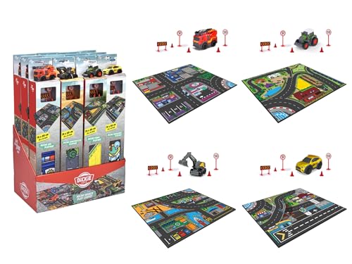 Véhicule de sauvetage Dickie 203746018 avec son tapis de jeu pour enfant