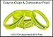 YumYum Utensils Silicone Egg Rings Non Stick. Green 4-pk