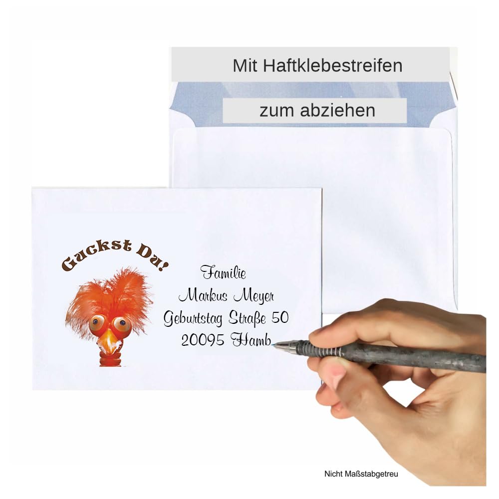Einladungskarten zum Geburtstag Erwachsene, Mann Frau - für jedes Alter