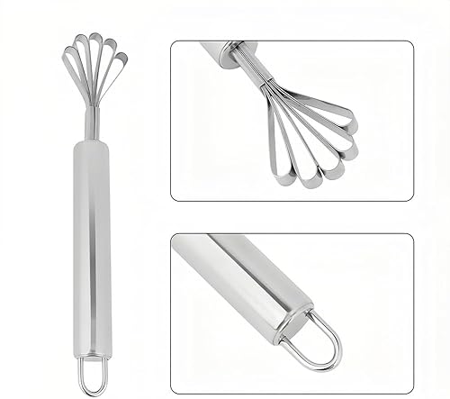 Miniatura 5 de Raspador de coco, abridor de coco, cuchillo de eliminación de carne de coco, rebanador de mano, rallador de mano, cepillador de carne de acero