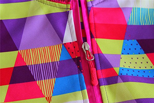 Hiheart Boys Girls Hooded Composite Mesh Jacket Windproof Softshell Windbreaker4