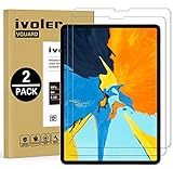(2-Pack) iPad Pro 12.9 Screen Protector Glass 2018,[Face ID & Apple Pencil Supported] iVoler Anti-GlareTempered Glass Screen Protector for Apple iPad Pro 12.9