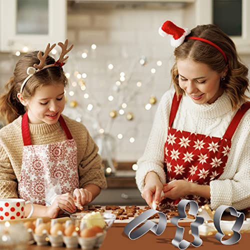 Ghope Set di 12 formine natalizie per biscotti di
