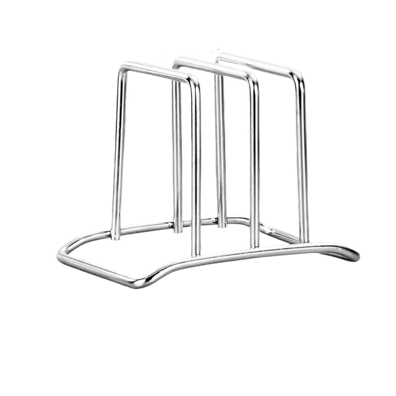 FonHNDG Cutting board holder New Stainless Steel Cutting Board Holder Adjustable Organizer Rack For Cookie Sheets, Chopping Boards, Countertop & Pantry