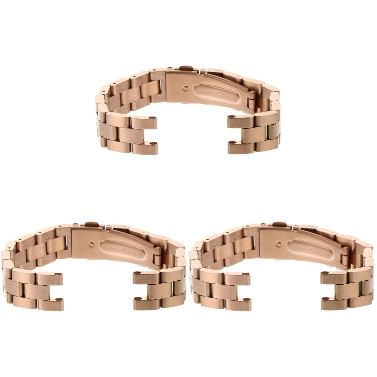 Gatuida 3pièces Bracelet Pour Montre Élégant Et Ajustable Compatible Montres Connectées Doré